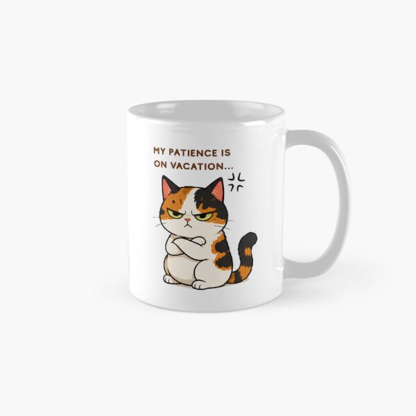 Item preview, Grumpy Calico Cat: My patience is on Vacation  designed and sold by Lunexa-Lab.