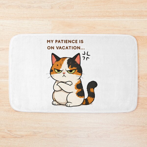 Item preview, Grumpy Calico Cat: My patience is on Vacation  designed and sold by Lunexa-Lab.