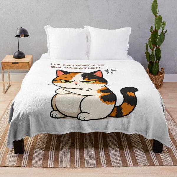 Item preview, Grumpy Calico Cat: My patience is on Vacation designed and sold by Lunexa-Lab.