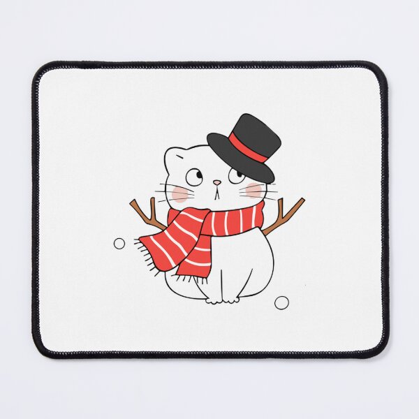 Item preview, Cat Snowman Cute Festive Winter Kitten Illustration designed and sold by AvocadoShopp.