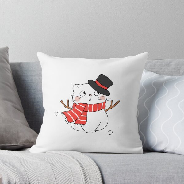 Item preview, Cat Snowman Cute Festive Winter Kitten Illustration designed and sold by AvocadoShopp.