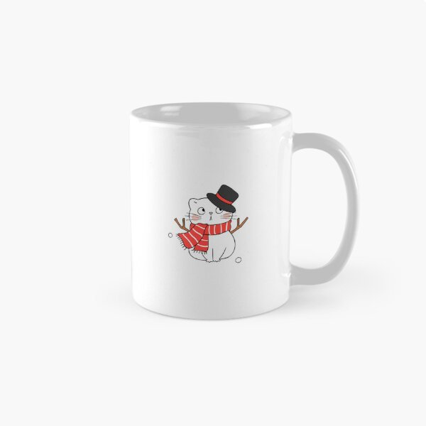 Item preview, Cat Snowman Cute Festive Winter Kitten Illustration designed and sold by AvocadoShopp.