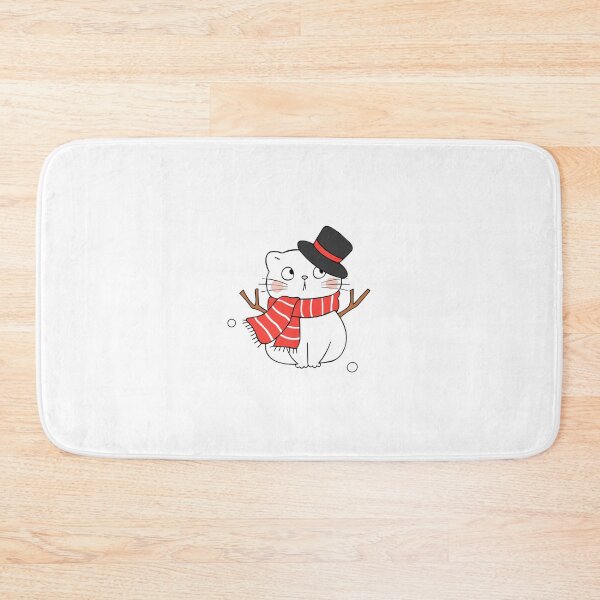 Item preview, Cat Snowman Cute Festive Winter Kitten Illustration designed and sold by AvocadoShopp.