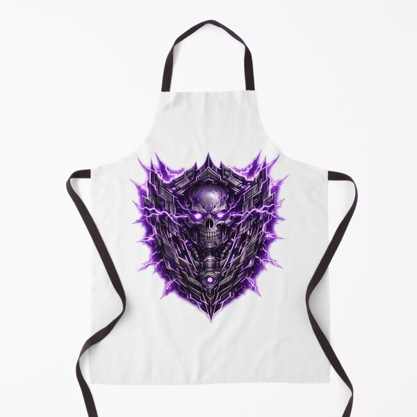 Item preview, Cyberpunk Neon Skull Crest Electric Lightning Graphic designed and sold by RiteshCenter .