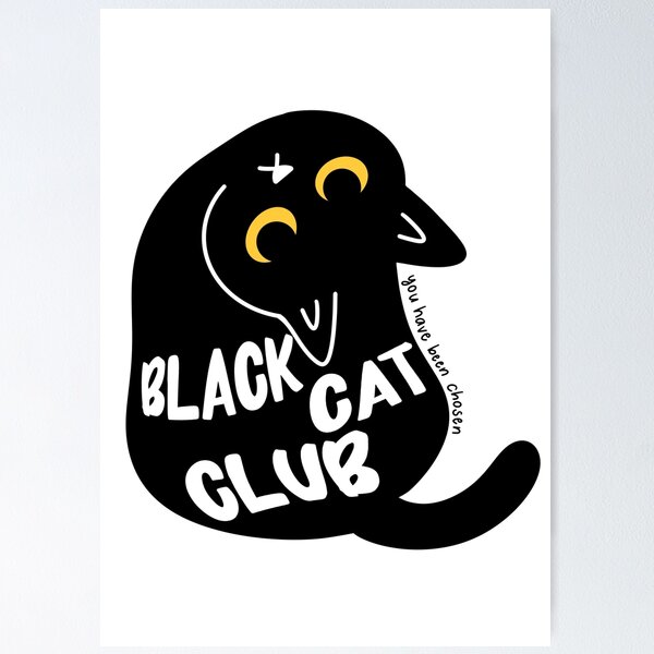 Item preview, Black Cat Club - Secret Society of Cats designed and sold by CricketDoodles.