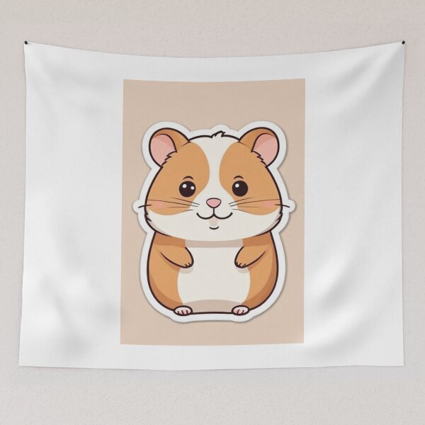 Item preview, Illustration - Cute Hamster, Contemporary Kawaii Style designed and sold by AnimeShin.