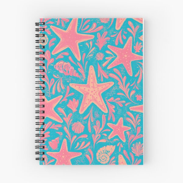 Item preview, Starfish Pattern | Turquoise Orange Coastal Beach Print | Sea Star Ocean Seamless Design designed and sold by MonNoir.