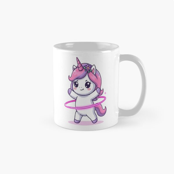 Item preview, Cute Unicorn Playing Hula Hoop designed and sold by Ella_Sketch.