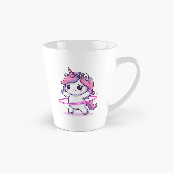 Item preview, Cute Unicorn Playing Hula Hoop designed and sold by Ella_Sketch.