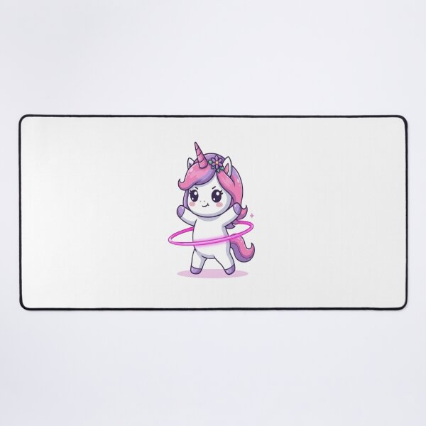Item preview, Cute Unicorn Playing Hula Hoop designed and sold by Ella_Sketch.