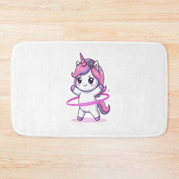 Item preview, Cute Unicorn Playing Hula Hoop designed and sold by Ella_Sketch.