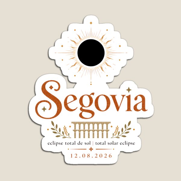 Item preview, Total Solar Eclipse 2026 Segovia Spain designed and sold by Beyond Destinations.