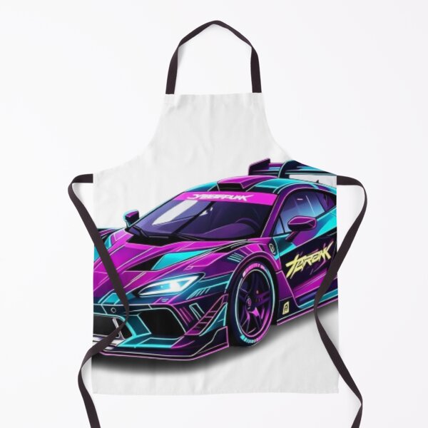 Item preview, Cyberpunk Japanese Neon Race Car - JDM Futuristic Synthwave Art designed and sold by Mavila Forge.