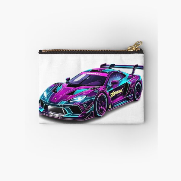 Item preview, Cyberpunk Japanese Neon Race Car - JDM Futuristic Synthwave Art designed and sold by JMAVILA ART.