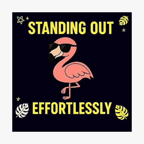 Item preview, Standing Out Effortlessly Funny Cool Flamingo Summer Beach Lover T-Shirt designed and sold by HopeAndHustle.