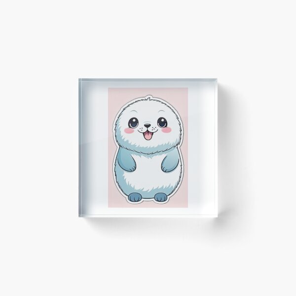 Item preview, Illustration - Cute Kawaii Style Seal, Childlike Aesthetic designed and sold by AnimeShin.