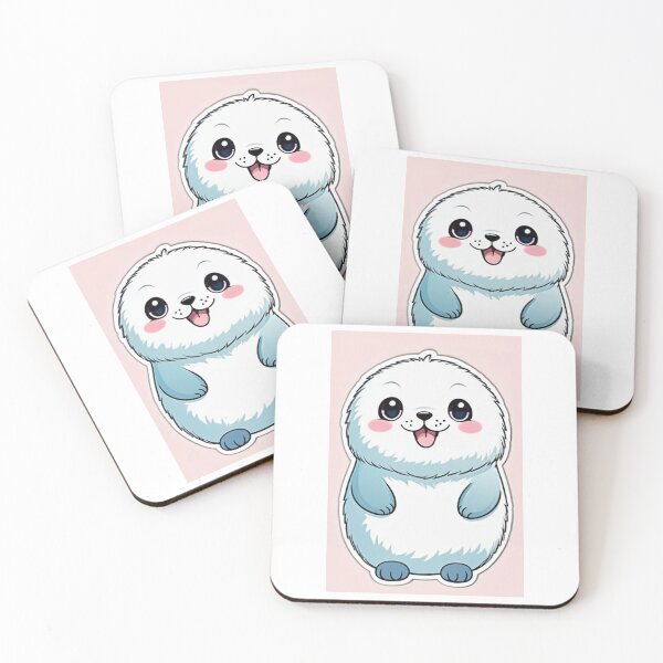 Item preview, Illustration - Cute Kawaii Style Seal, Childlike Aesthetic designed and sold by AnimeShin.