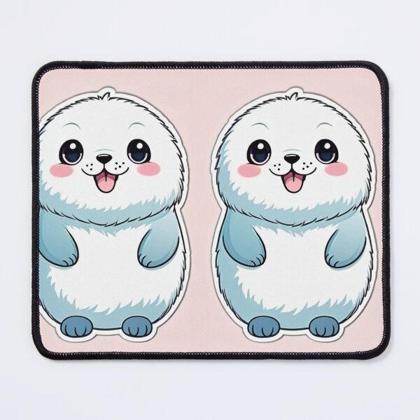Item preview, Illustration - Cute Kawaii Style Seal, Childlike Aesthetic designed and sold by AnimeShin.