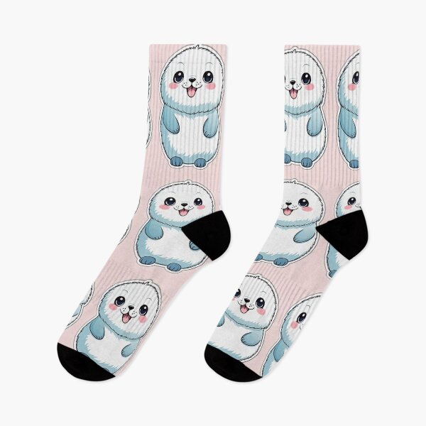 Item preview, Illustration - Cute Kawaii Style Seal, Childlike Aesthetic designed and sold by AnimeShin.