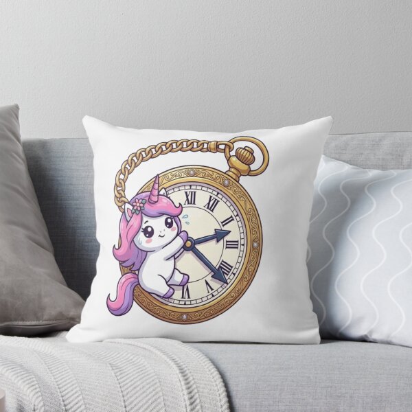 Item preview, Cute Unicorn Holding Pocket Watch designed and sold by Ella_Sketch.