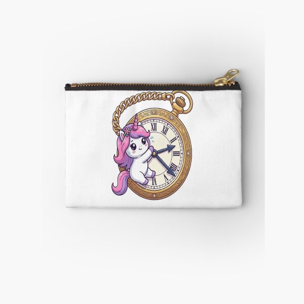 Item preview, Cute Unicorn Holding Pocket Watch designed and sold by Ella_Sketch.