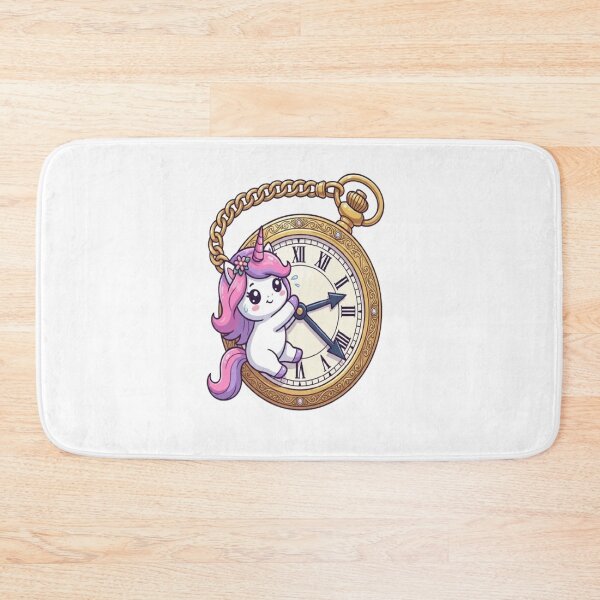 Item preview, Cute Unicorn Holding Pocket Watch designed and sold by Ella_Sketch.