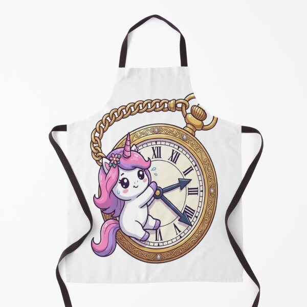 Item preview, Cute Unicorn Holding Pocket Watch designed and sold by Ella_Sketch.