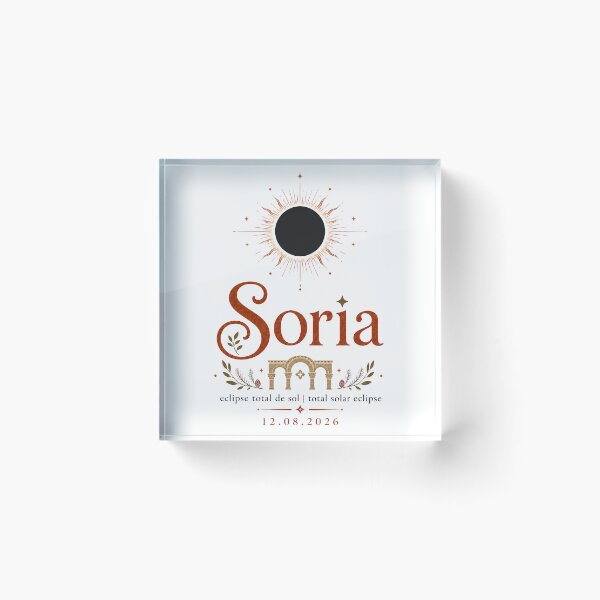 Item preview, Total Solar Eclipse 2026 Soria Spain designed and sold by Beyond Destinations.
