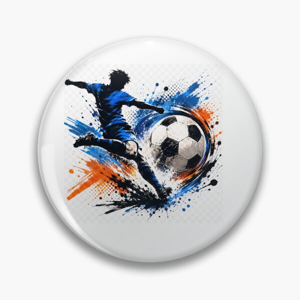 Item preview, Dynamic Soccer Player Kick Splash Art designed and sold by Ink-Orbit.