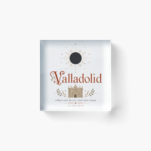 Item preview, Total Solar Eclipse 2026 Valladolid Spain designed and sold by Beyond Destinations.