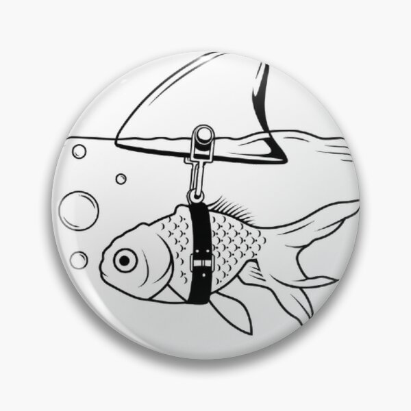 Item preview, Minimalist Goldfish Shark Fin Vector Art designed and sold by baelayer.
