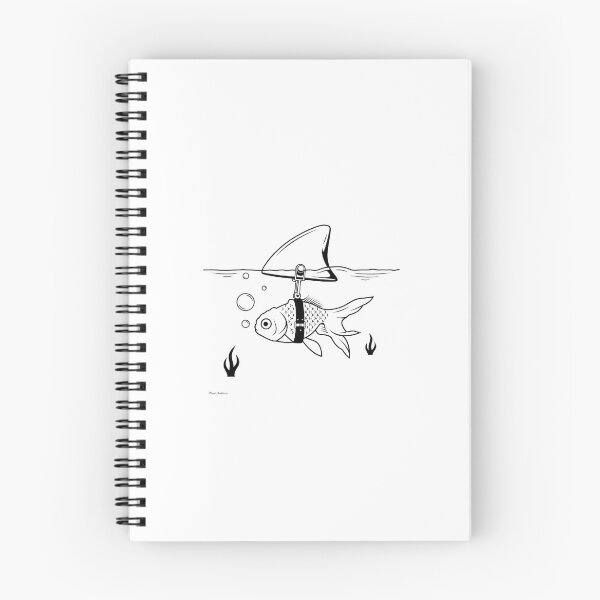 Item preview, Minimalist Goldfish Shark Fin Vector Art designed and sold by baelayer.