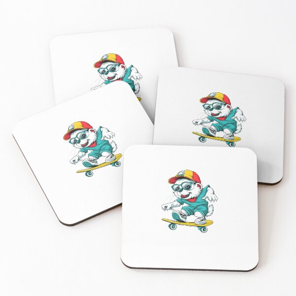 Item preview, Cute Skateboarding Dog Cartoon Sticker | Cool Puppy on Skateboard Illustration designed and sold by Maanvir.
