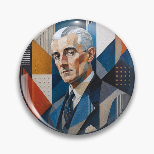 Item preview, French composer and pianist Maurice Ravel painting. designed and sold by GalleryKauffeld.