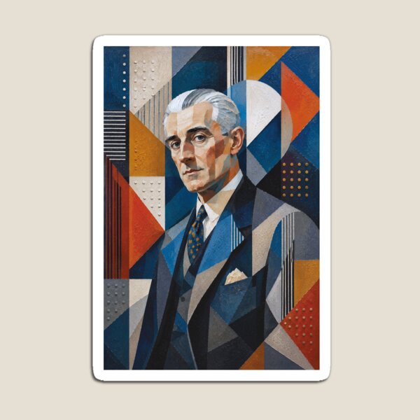 Item preview, French composer and pianist Maurice Ravel painting. designed and sold by GalleryKauffeld.