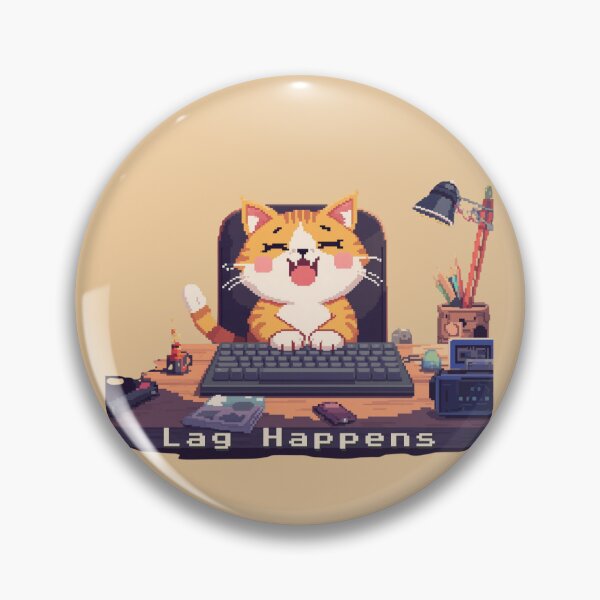 Item preview, Lag Happens - Cute Pun | TeeHee Puns Funny Design designed and sold by TeeHee Puns.