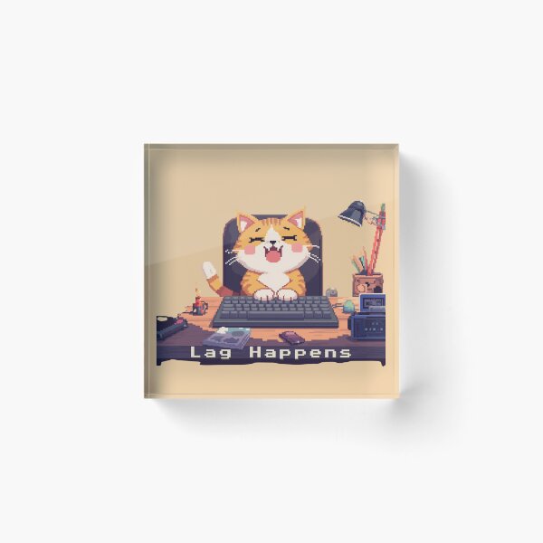 Item preview, Lag Happens designed and sold by TeeHee Puns.