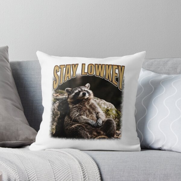 Item preview, Stay Lowkey Chill Raccoon Saying designed and sold by bngfx.