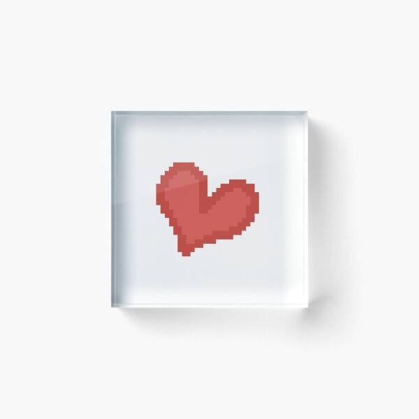 Item preview, Pixel Red and Pink Heart designed and sold by elizasunnycolor.