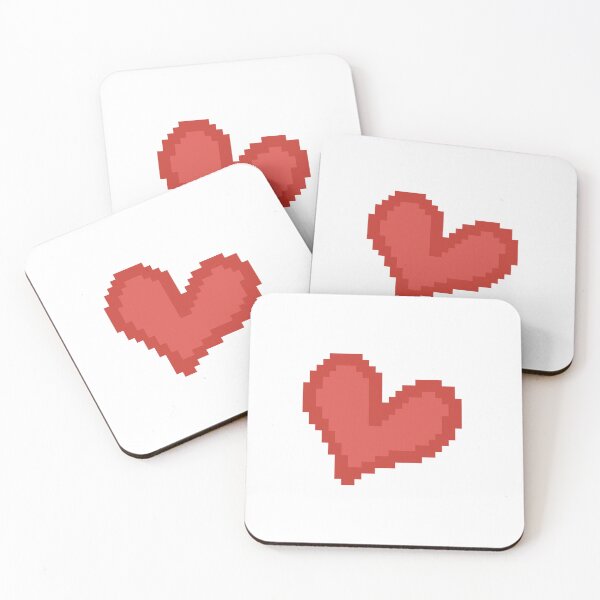 Item preview, Pixel Red and Pink Heart designed and sold by elizasunnycolor.