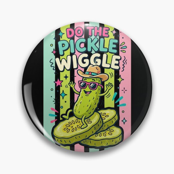 Item preview, Do The Pickle Wiggle Funny Retro Dancing Pickle designed and sold by dudelinart.