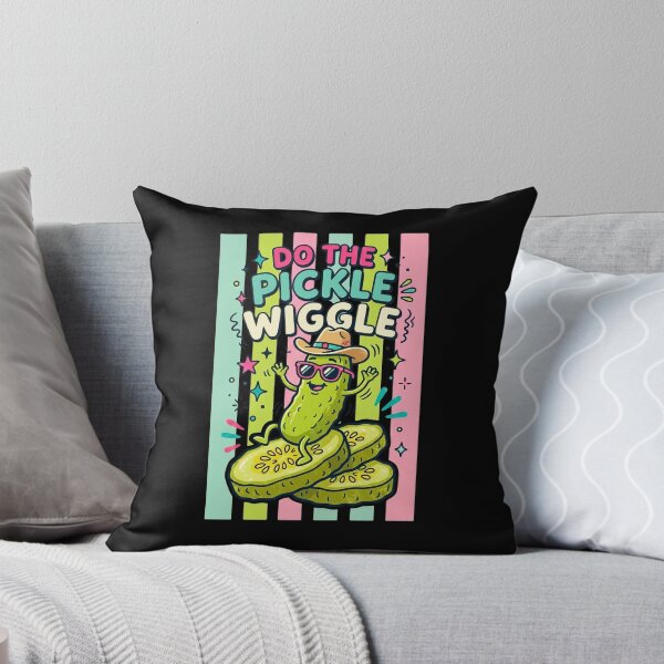 Item preview, Do The Pickle Wiggle Funny Retro Dancing Pickle designed and sold by dudelinart.