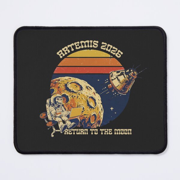 Item preview, Artemis 2026 Return To The Moon Funny Space Monkey Retro designed and sold by BiakiaPrints.