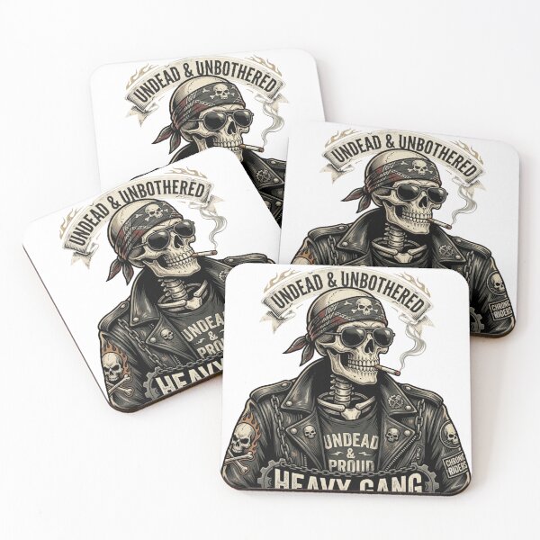 Item preview, Cool Skeleton Biker in a Leather Jacket designed and sold by P jo.