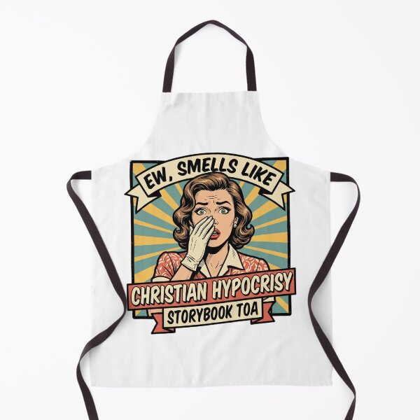 Item preview, Ew Smells Like Christian Hypocrisy Retro Pop Art Comic Satire designed and sold by AdyKurniawan.