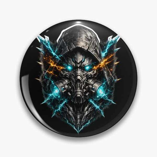 Item preview, Futuristic Tactical Gas Mask Ice Blue Glow designed and sold by RiteshCenter .