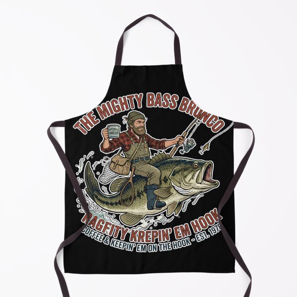 Item preview, The Mighty Bass Bronco - Funny Bass Fishing Vintage Angler T-Shirt designed and sold by anandariki.