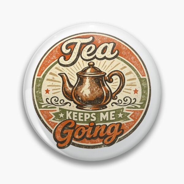 Item preview, Tea Keeps Me Going Vintage Teapot Aesthetic designed and sold by AleksKos.