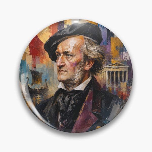 Item preview, Richard Wagner, German composer and conductor painting. designed and sold by GalleryKauffeld.