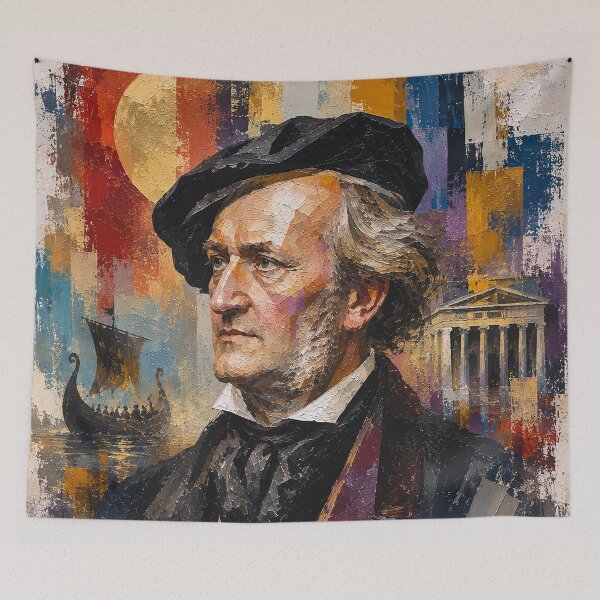 Item preview, Richard Wagner, German composer and conductor painting. designed and sold by GalleryKauffeld.